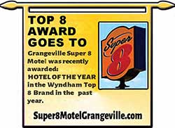 2021 Wyndham Global Chain - awards Super 8 Grangeville HOTEL OF THE YEAR